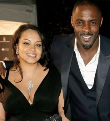 Sonya Nicole Hamlin with her ex-husband, Idris Elba.